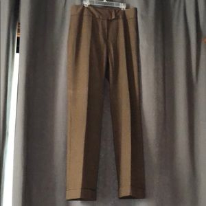 Cuffed patterned trousers